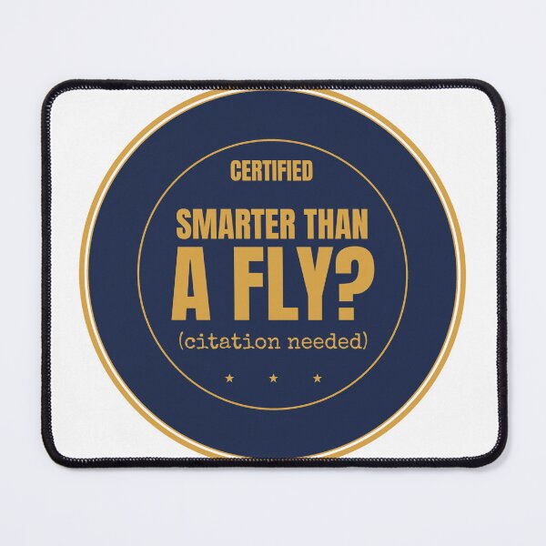 Item preview, Smarter Than A Fly Funny AI Badge Shirt Dark designed and sold by BerkleyCo.