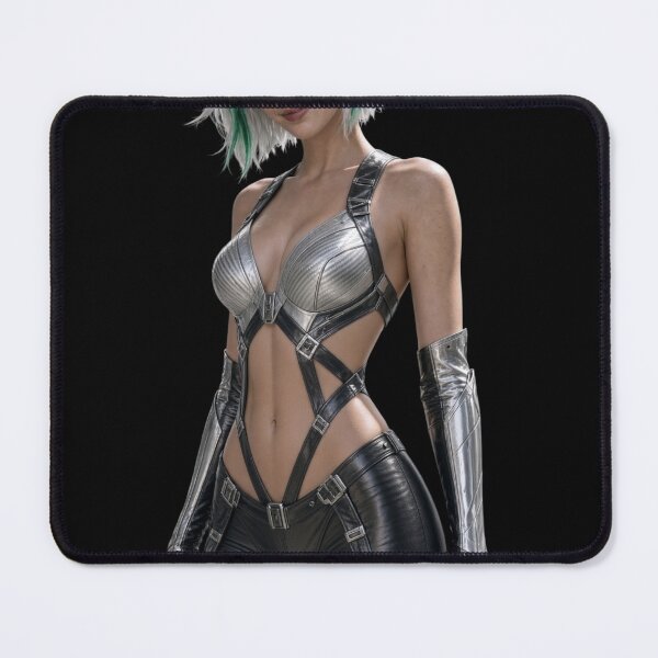 Item preview, Futuristic Cyberpunk Archer Girl with Laser Bow l1 designed and sold by EvolutionMerch.