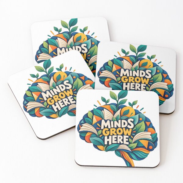 Item preview, Minds Grow Here — Colourful Teacher Appreciation Design designed and sold by CaribChroma.