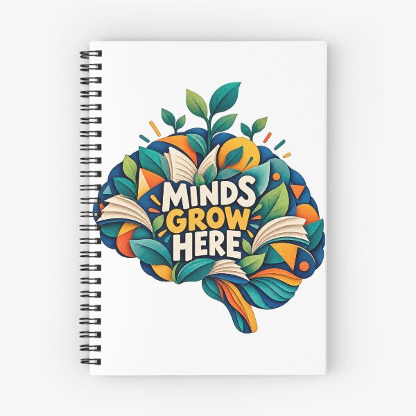Item preview, Minds Grow Here — Colourful Teacher Appreciation Design designed and sold by CaribChroma.