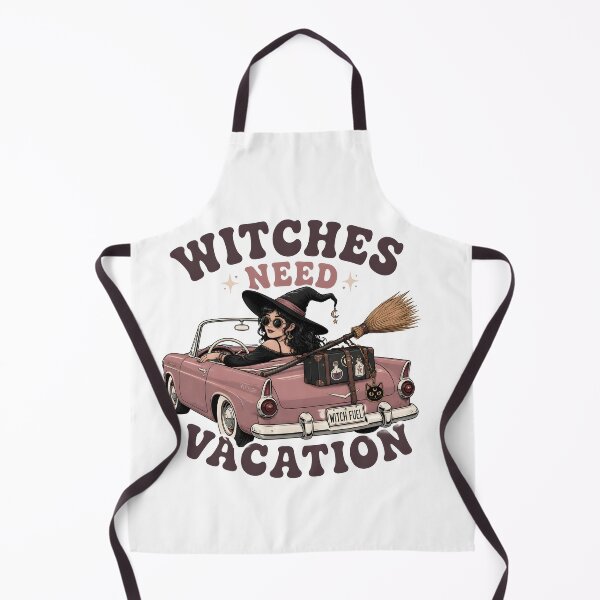 Item preview, Witches Need Vacation Pink Vintage Car Spooky designed and sold by RoyesButler.