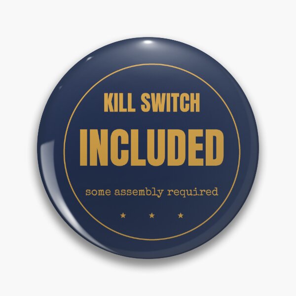 Item preview, Kill Switch Included Funny AI Safety Shirt Dark designed and sold by BerkleyCo.