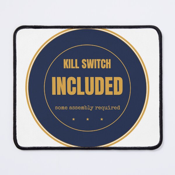 Item preview, Kill Switch Included Funny AI Safety Shirt Dark designed and sold by BerkleyCo.