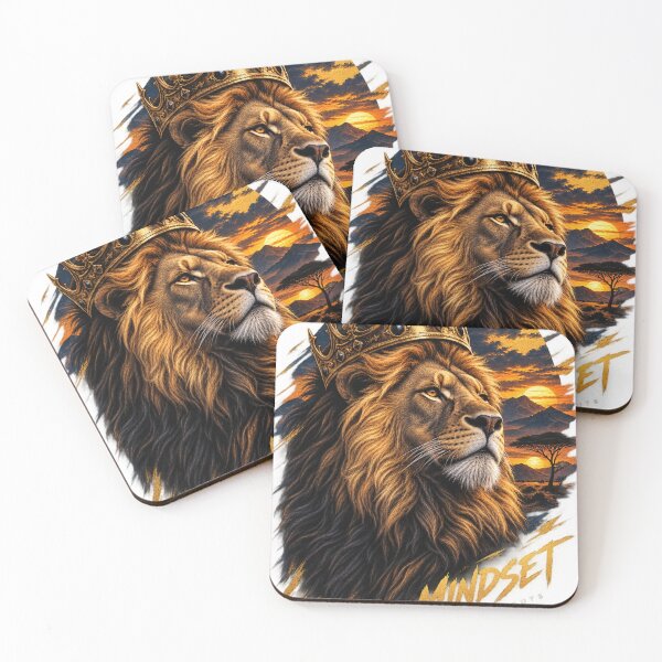 Item preview, Crowned Lion King – Mindset No Shortcuts Motivational Art designed and sold by Henrylifestyle2.