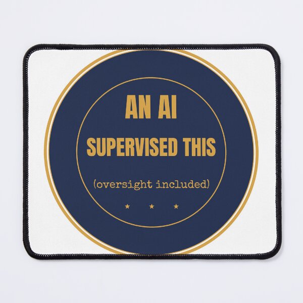 Item preview, An AI Supervised This Funny Agent Shirt Dark designed and sold by BerkleyCo.