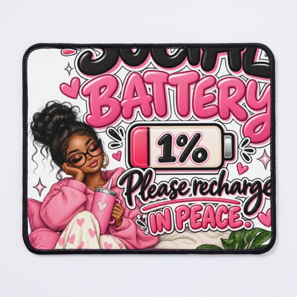 Item preview, Social Battery 1% Please Recharge designed and sold by clina247.