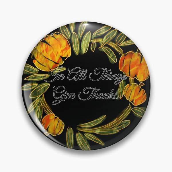 Item preview, In All Things Give Thanks Wreath Retro designed and sold by ShopCNTS.