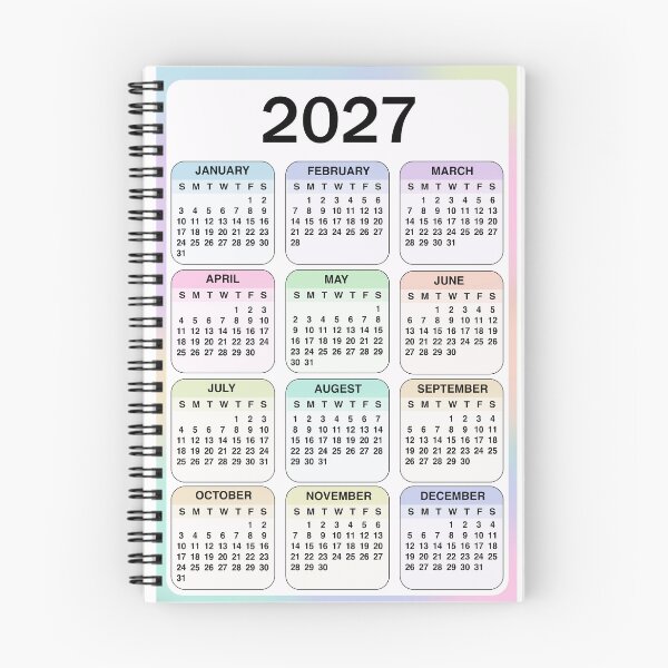 Item preview, 2027 Year Calendar - Full Year One Page designed and sold by DGMaxShop.