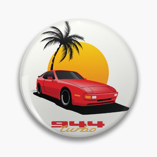 Item preview, 1988 Porsche 944 turbo beach illustration designed and sold by blackdogshop.
