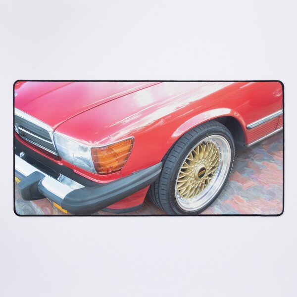 Item preview, 1987 Mercedes 560 SL Signal Red Roadster designed and sold by RichFrancoCars.