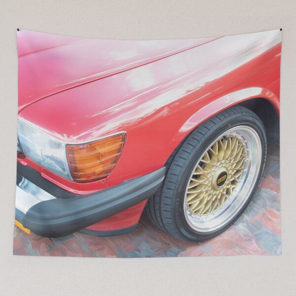 Item preview, 1987 Mercedes 560 SL Signal Red Roadster  designed and sold by RichFrancoCars.