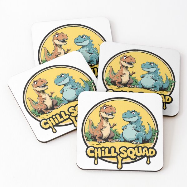 Item preview, Chill Squad Dinosaurs designed and sold by Structure-Blue.