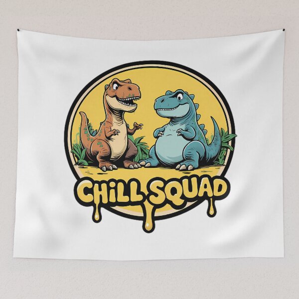 Item preview, Chill Squad Dinosaurs designed and sold by Structure-Blue.