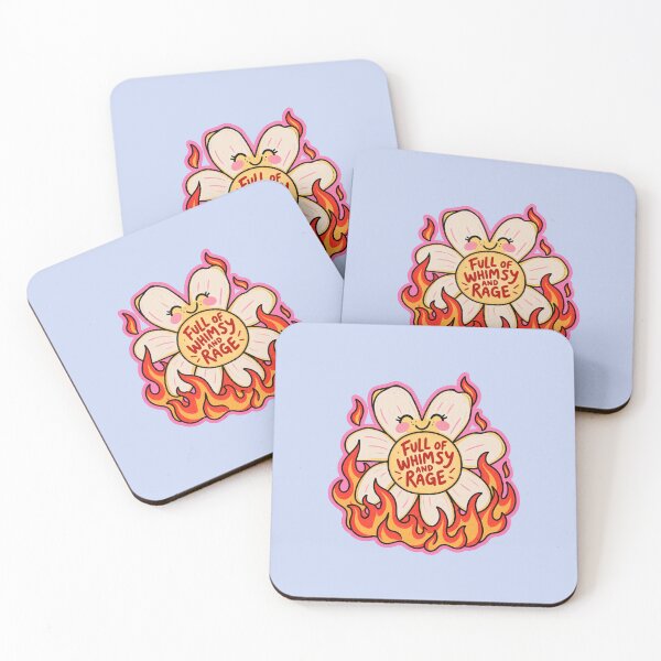 Item preview, Full of Whimsy and Rage – Funny Flower Feminine Chaos Design designed and sold by SnugbugStudios.