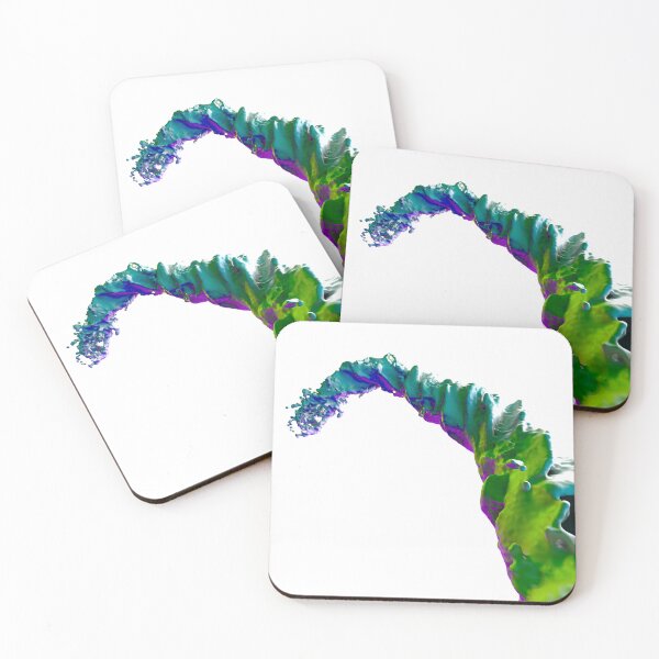 Item preview, Abstract Fluid Wave - Pink Green Swirl designed and sold by Creatigrafo.