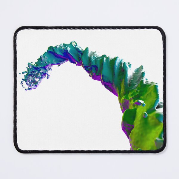 Item preview, Abstract Fluid Wave - Pink Green Swirl designed and sold by Creatigrafo.