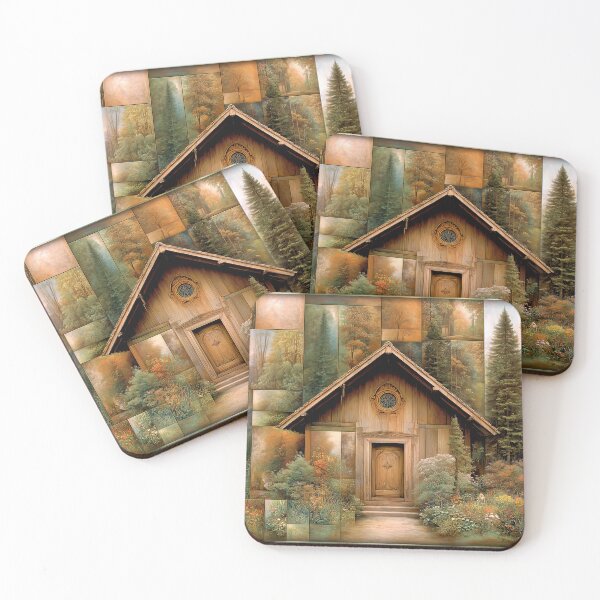 Item preview, Autumn Cabin Abstract designed and sold by Dream Mythos Studios.