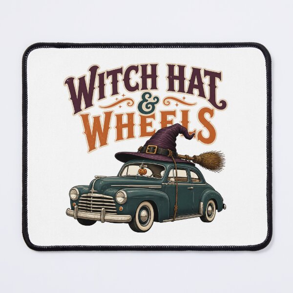 Item preview, Witch Hat Wheels Vintage Car Spooky Magic designed and sold by MatrixRig.