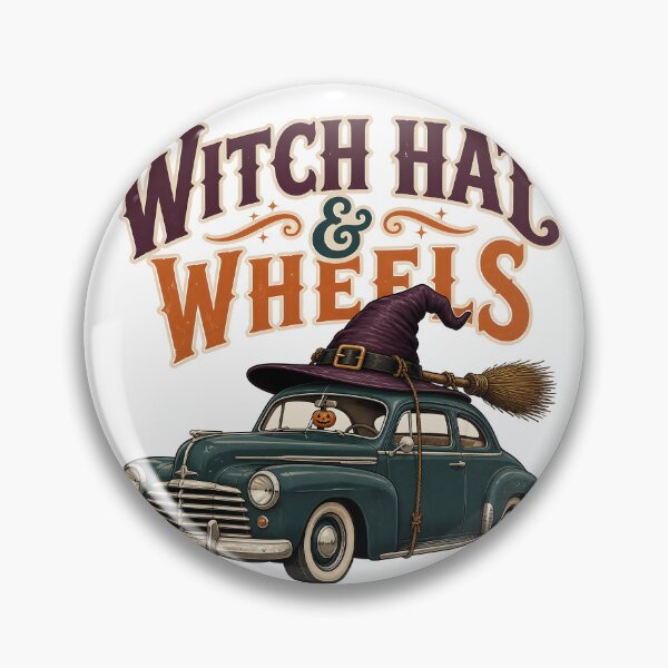 Item preview, Witch Hat Wheels Vintage Car Spooky Magic designed and sold by MatrixRig.
