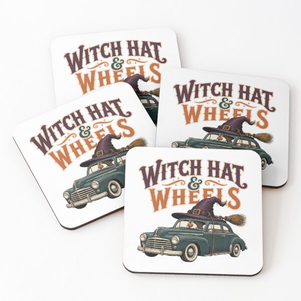 Item preview, Witch Hat Wheels Vintage Car Spooky Magic designed and sold by MatrixRig.