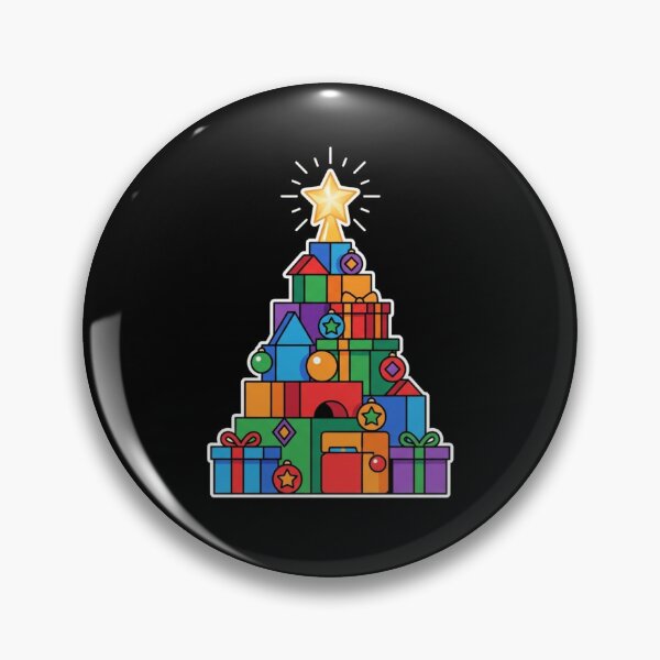Item preview, Christmas Tree Made Of Presents Colorful Gift Stack designed and sold by TeNovaStudio ⭐⭐⭐⭐⭐.