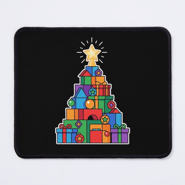 Item preview, Christmas Tree Made Of Presents Colorful Gift Stack designed and sold by TeNovaStudio.