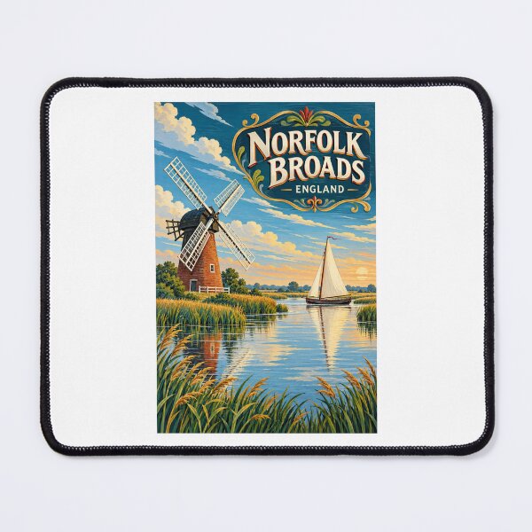 Item preview, Broads National Park - England designed and sold by GoodOldVintage.