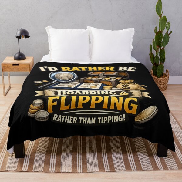 Item preview, Coin Hoarding and Flipping - Funny Collector  designed and sold by SidTastic .