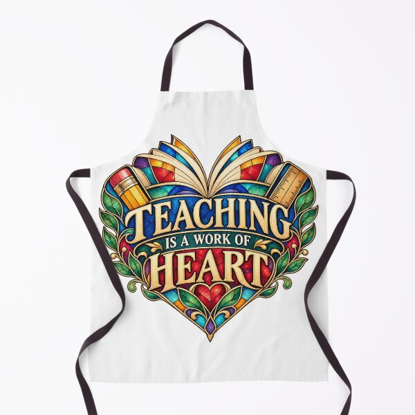 Item preview, Teaching Is a Work of Heart — Teacher Appreciation Gift designed and sold by CaribChroma.