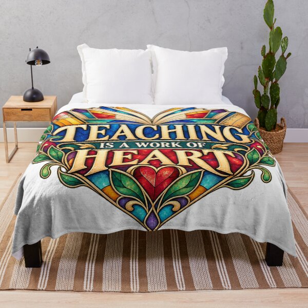 Item preview, Teaching Is a Work of Heart — Teacher Appreciation Gift designed and sold by CaribChroma.