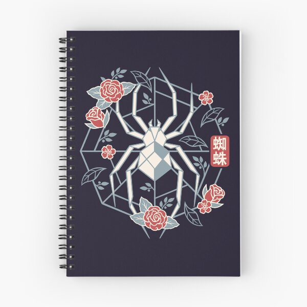 Item preview, Geometric Spider with Web and Floral Botanical Frame designed and sold by NemiMakeit.
