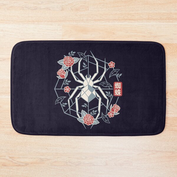 Item preview, Geometric Spider with Web and Floral Botanical Frame designed and sold by NemiMakeit.