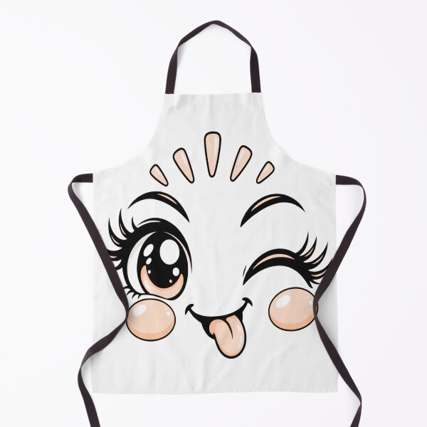 Item preview, Cute Kawaii Winking Face Playful Girly Expression designed and sold by OUICHA.