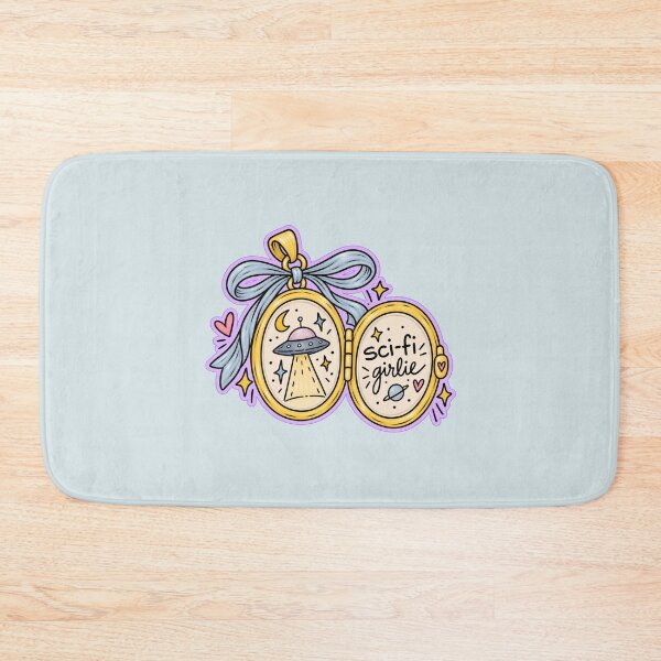 Item preview, Sci-Fi Girlie – Cute UFO Space Lover Locket Design designed and sold by SnugbugStudios.