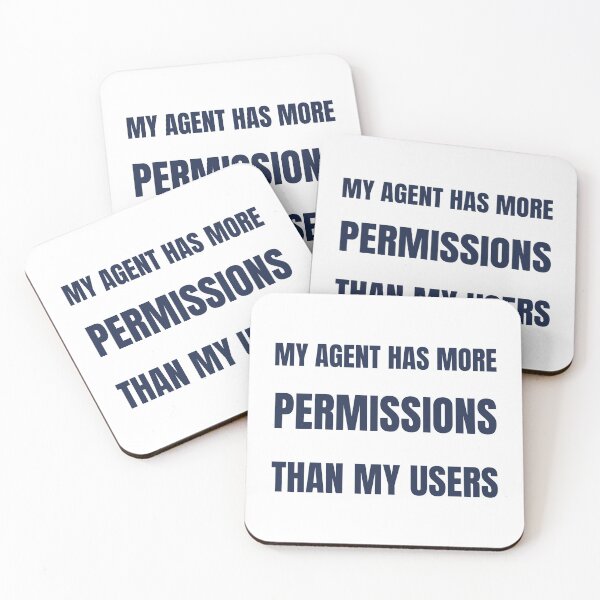 Item preview, My Agent Has More Permissions Funny Dev T-Shirt designed and sold by BerkleyCo.