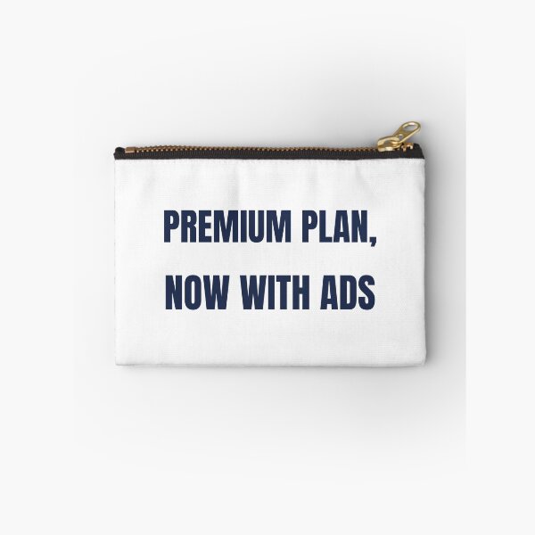 Item preview, Premium Plan Now With Ads Funny AI T-Shirt designed and sold by BerkleyCo.