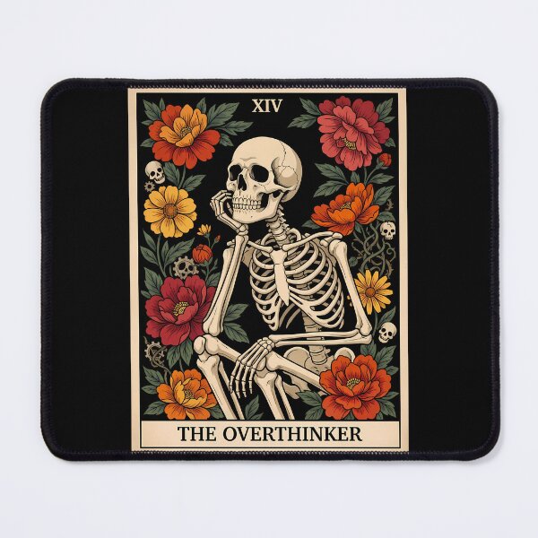 Item preview, The Overthinker Tarot Card | Funny Gothic Overthinker Tarot designed and sold by FernaRoje.