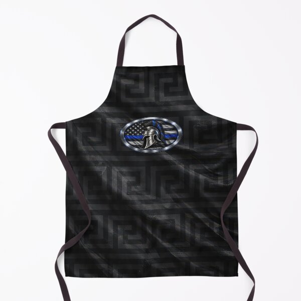 Item preview, Spartan Warrior – Thin Blue Line Law Enforcement Shield designed and sold by artistwill.