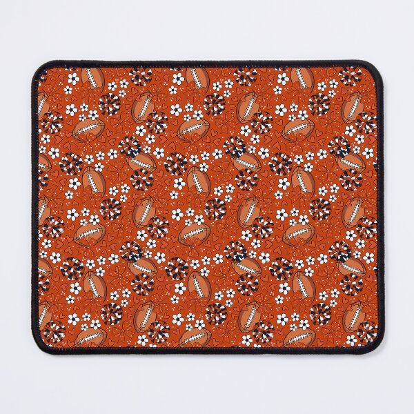 Item preview,  Cheer Bows and Footballs Navy and Burnt Dark Orange designed and sold by KrisInStitches.