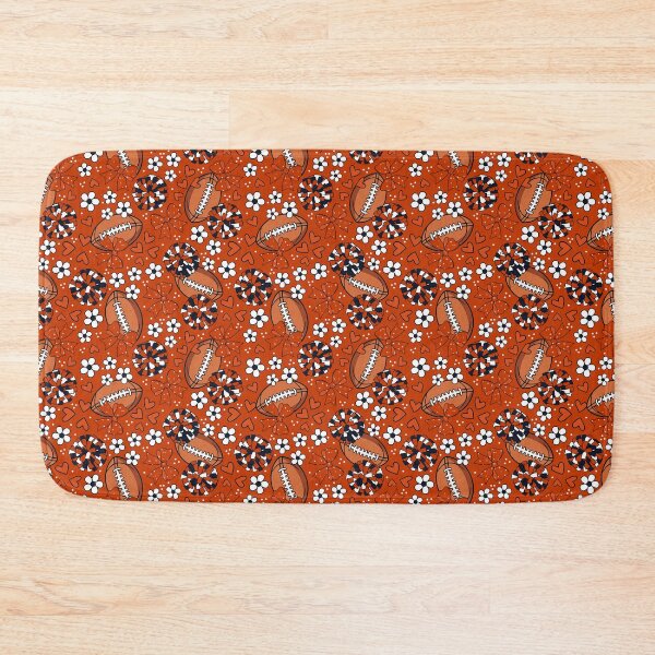 Item preview,  Cheer Bows and Footballs Navy and Burnt Dark Orange designed and sold by KrisInStitches.