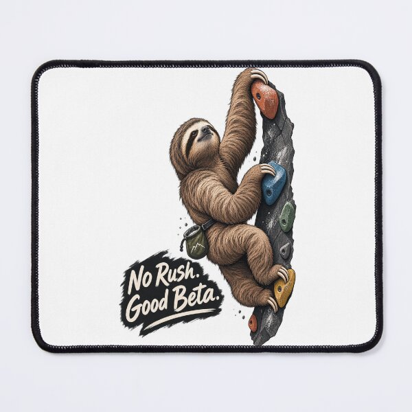 Item preview, Sloth Bouldering – No Rush. Good Beta. | Funny Climbing Shirt for Boulderers designed and sold by Animal Puns.