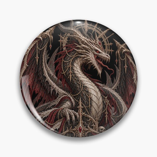 Item preview, The Last Wyrm Gothic Dragon Dark Fantasy designed and sold by Ashen Threads Studio.