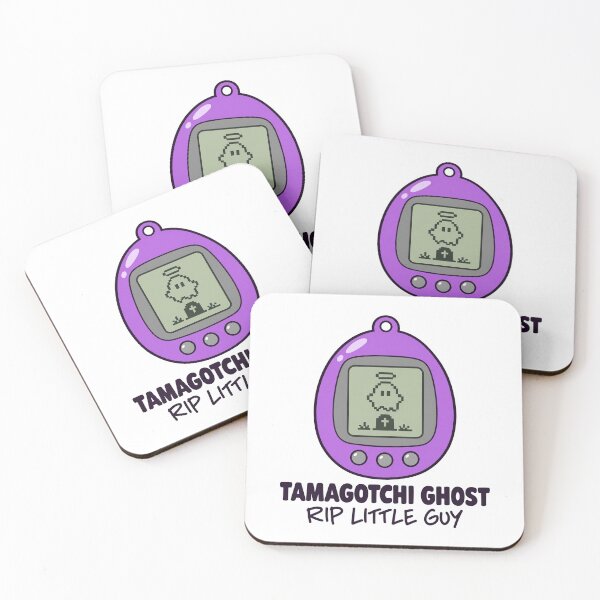 Item preview, Tamagotchi Ghost Rip Little Guy Funny 90s Tee designed and sold by CerealBoxInk.