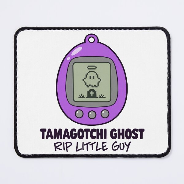 Item preview, Tamagotchi Ghost Rip Little Guy Funny 90s Tee designed and sold by CerealBoxInk.