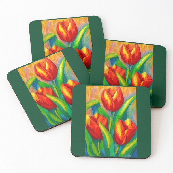Item preview, abstract tulips designed and sold by ecce-art.