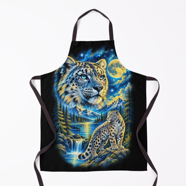 Item preview, Moonlit Snow Leopard Vintage 90s fantasy designed and sold by 2F72.