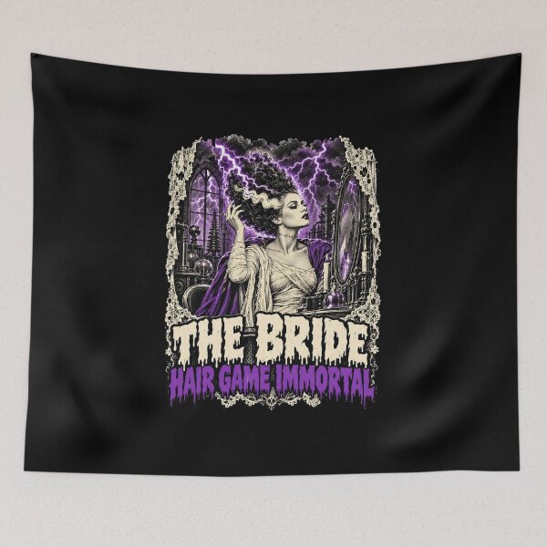 Item preview, The Bride Hair Game Immortal Gothic Horror Tee designed and sold by CerealBoxInk.