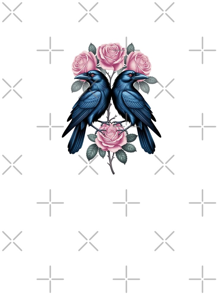 Thumbnail 5 of 5, A-Line Dress, Ravens and Roses designed and sold by ReneMM.