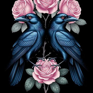 Artwork thumbnail, Ravens and Roses by ReneMM