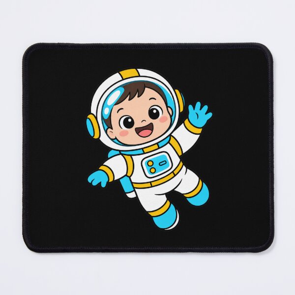 Item preview, Cute Baby Astronaut Waving in Space Kawaii Sticker Design designed and sold by Altospecial.